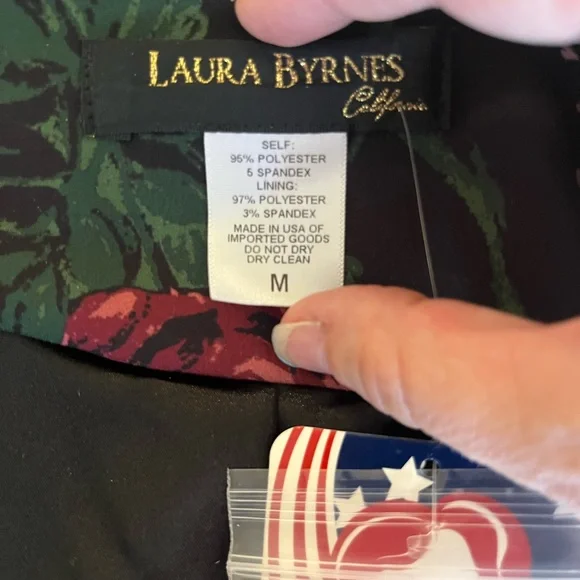 Pinup Couture Mariette Peplum Jacket In Dark Bella Roses Gabardine - Med - NWT - Picture 13 of 14